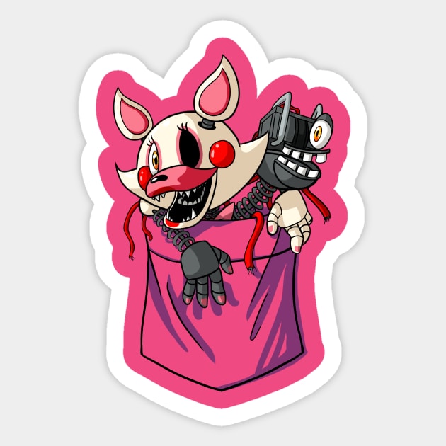 Mangled Mangle in my Pocket -ORIGINAL- Sticker by TerraTerraCotta